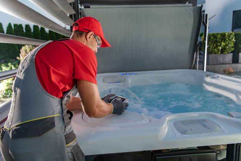 Fiberglass Tub Installation in Progress